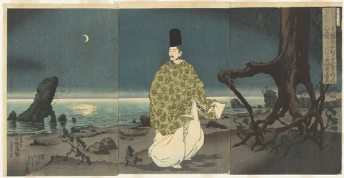 Sugawara Michizane im Exil, Februar 1884